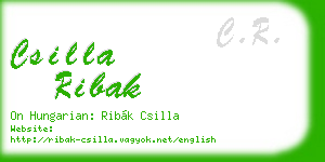 csilla ribak business card